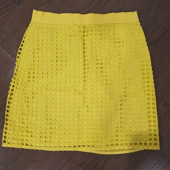 LOFT Dresses & Skirts - LOFT Neon yellow mini skirt